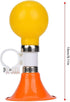Rubber Children Bike Horn, Metal Loud Warning Bell for Boys Girls Bike Accessory (Orange)