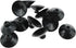 Fish Tank Suction Cup Clips, Black Sucker Clips for Aquarium Attachments, 12PCS (28mm/1.1inch)