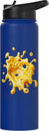 Vibrant Cheese Design for Food Festivals Melted Cheese Splash Art for Culinary Food Lovers Stainless Steel Insulated