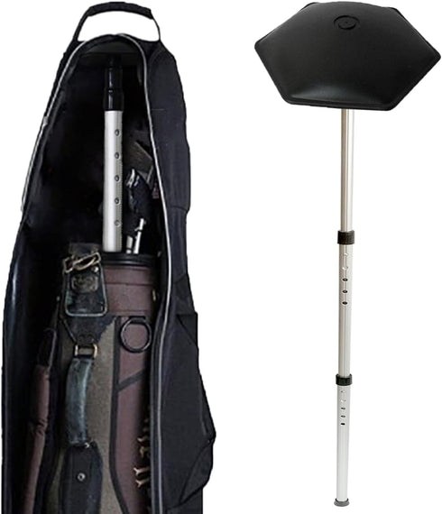 Golf Travel Club Bag Support Rod - Aluminum Adjustable Telescopic Golf Trip Cover Support System Pole
