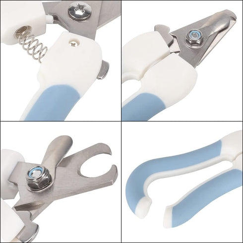 Pet Nail Clippers and Trimmers with Guard, Includes Nail File - Ideal Grooming Tool for Cats and Dogs