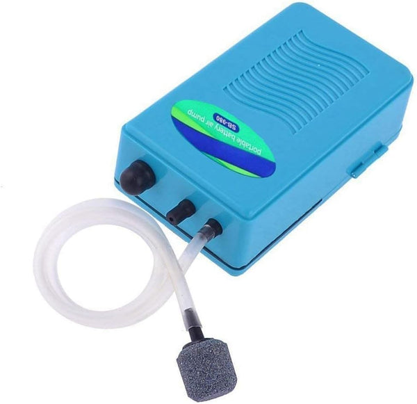 Saim Battery Aquarium Air Pump - Backup Operated Aerator for Fish Tank, Outdoor Fishing, Power Outages, and Emergency