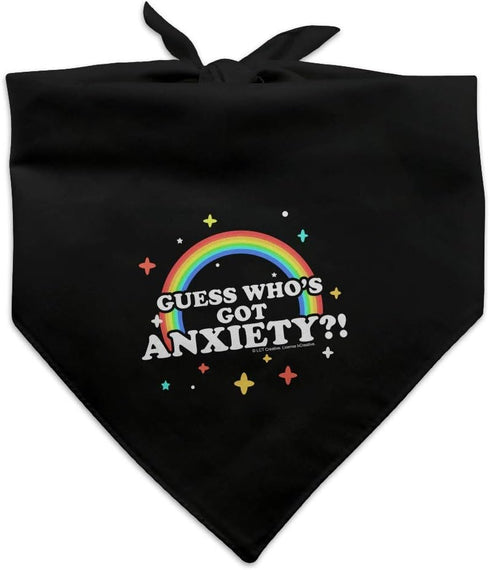 GRAPHICS & MORE Guess Who's Got Anxiety Rainbow Funny Humor Dog Pet Bandana