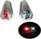 Pactrade Marine Boat Navigation Side Light Pair, Vertical Mount Red Green Splashproof