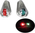 Pactrade Marine Boat Navigation Side Light Pair, Vertical Mount Red Green Splashproof