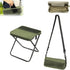 Qiyraexy Backpack Foldable Stool, Mini Outdoor Camping Stool, Portable Collapsible Chair with Carry Bag for Fishing