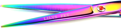 Cutting,3 (7.0 inches, LILYS PET Professional PET Grooming scissors Kit,Coated Titanium,Sharp and Strong Stainless