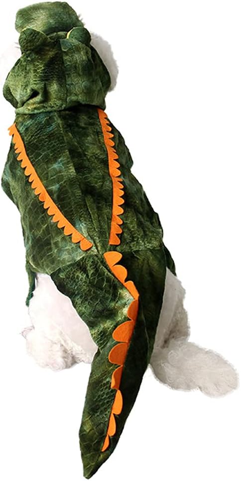 Alligator Dog Costume, Funny Croc Costume for Small to Large Dogs, Halloween Cosplay Dress
