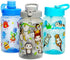 Home Tune 3 Pack 16oz Kid Water Drinking Bottle - BPA Free, Flip Straw Cap, Lightweight Leak-Proof Water Bottle for Kids