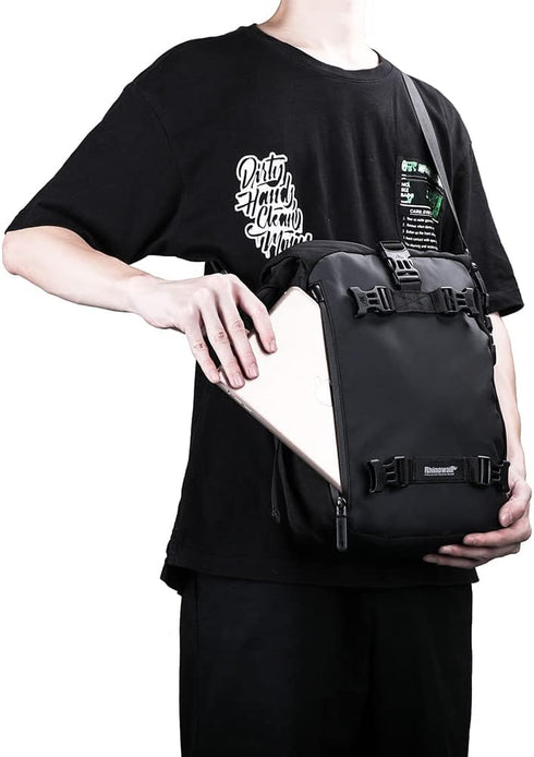 Rhinowalk 10L Waterproof Motorcycle Tail Bag - Motor Pannier Bag for Travel Luggage Storage