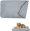 Waterproof Dog Bed Cover, Washable Dog Crate Pad Replacement Cover, Removable Pet Dog Crate Pad Replacement Covers for