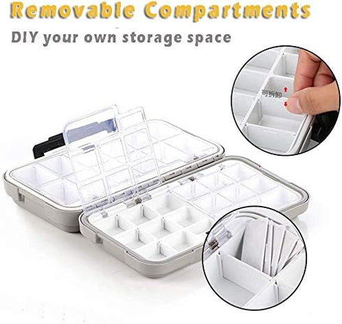 Fishing Lure Boxes, Waterproof Portable Tackle Box Organizer, Mini Utility Fishing Box for Storing Tackle Set