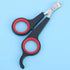 Pet Nail Clippers for Birds, Small Animals, Grooming Tool Scissors Clipper for Parrots, Black and Red