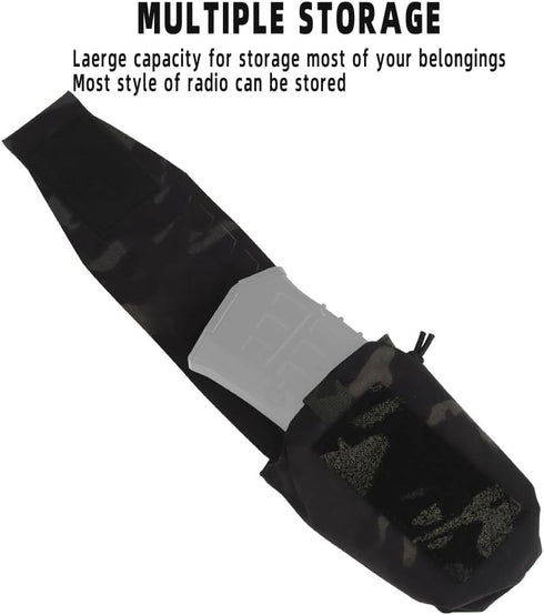 Multi-Purpose SPUD MOLLE Pouch, Military Radio Bag, Tactical Chest Hang Magazine Pouches
