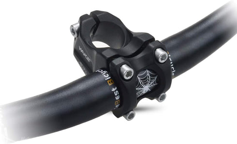 MTB Stem Mountain Bike Stem, 31.8mm, 50mm, 30 Degree Short Handlebar Stem for Fixed Gear, Road, and BMX Bikes