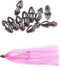 Generic 10PCS 1/8OZ Sea Witch Head Fishing Lure Trolling Heads for Mylar Flash