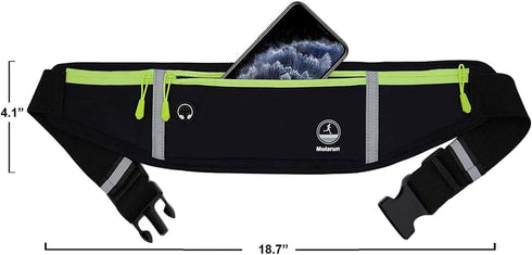 Slim Running Belt Fanny Pack - Exercise Waist Pack for Running Hiking Cycling Workout