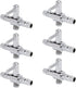 Pawfly 6 PCS 1-Way Aquarium Air Flow Control Lever Straight Valve Distributor for Fish Tank