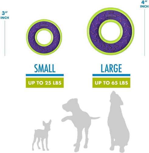 Hero Outer Armor Fetch Ring Dog Toy - Floats & Squeaks, Blue