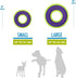 Hero Outer Armor Fetch Ring Dog Toy - Floats & Squeaks, Blue
