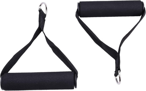 Set of 4 Heavy-Duty Cable Machine Handles for Gym Equipment and Resistance Bands