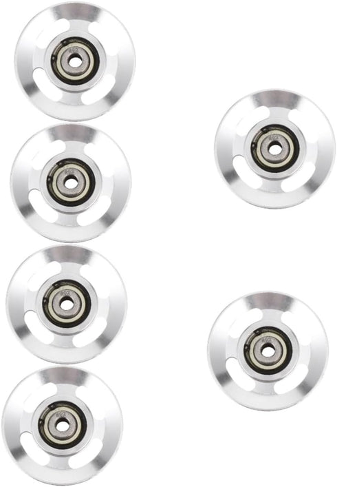 YARNOW 4pcs Aluminum Alloy Pulley Exercise Wheel, Cable Pulley Attachments for Home Gym Replacement Parts