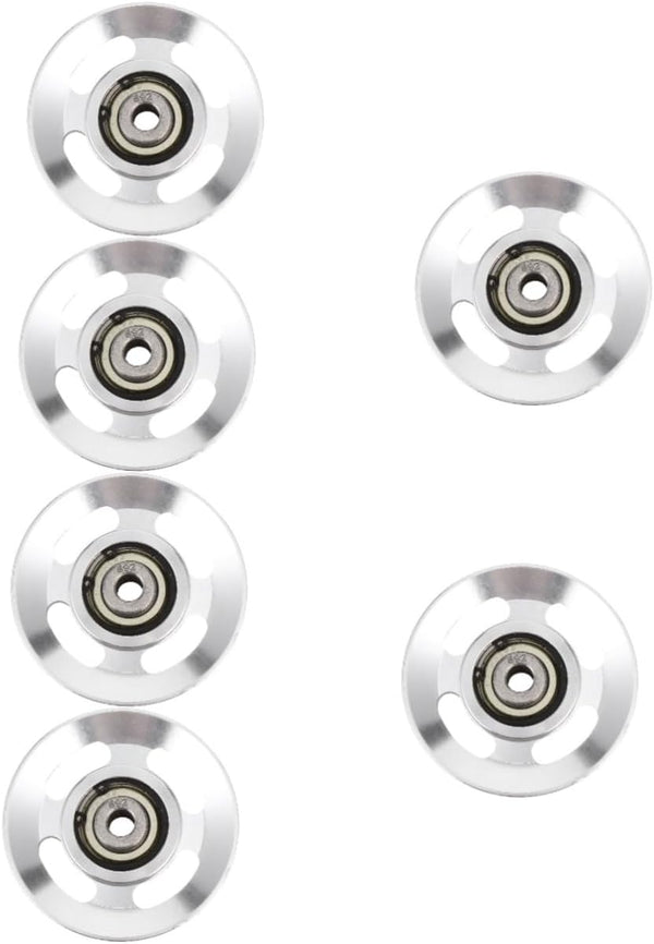 YARNOW 4pcs Aluminum Alloy Pulley Exercise Wheel, Cable Pulley Attachments for Home Gym Replacement Parts