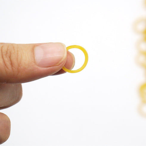 500 PCS 3/8" 9.5mm Elastics Rubber Bands for DIY Puppy Cat Dog Hair Bows, Grooming Top Knots