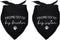 Yishuliwu Promoted to Big Brother Sister White Pet Dog Bandanas Triangle Scarf Bandanas