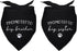 Yishuliwu Promoted to Big Brother Sister White Pet Dog Bandanas Triangle Scarf Bandanas