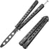 Grand Way Butterfly Trainer, Balisong Trainer for Practice, Black Dull Trick Butterfly Knives