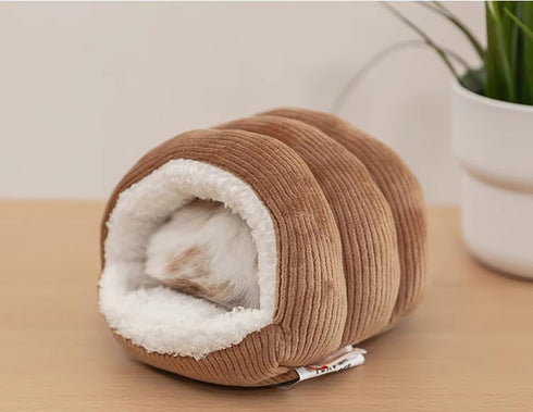 LOS ANDES Hamster Warm Bed House Hideout Soft Washable Mice, Rat Nest Small Animal House Cage Accessories for Mice