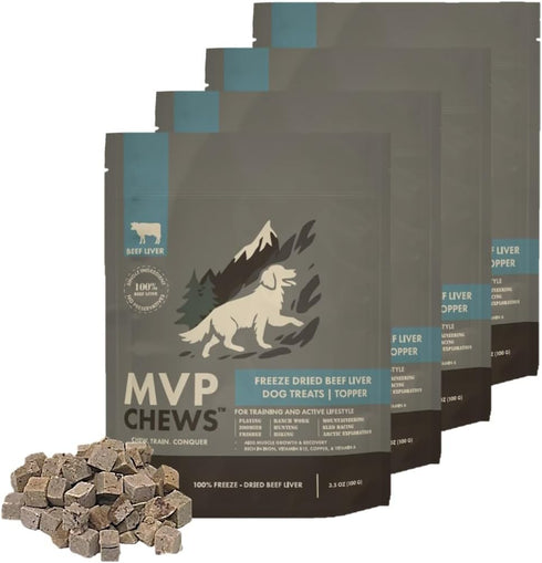 MVPChews | Freeze Dried Beef Liver Dog Treats | Single Ingredient Training