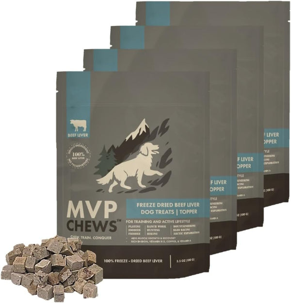 MVPChews | Freeze Dried Beef Liver Dog Treats | Single Ingredient Training