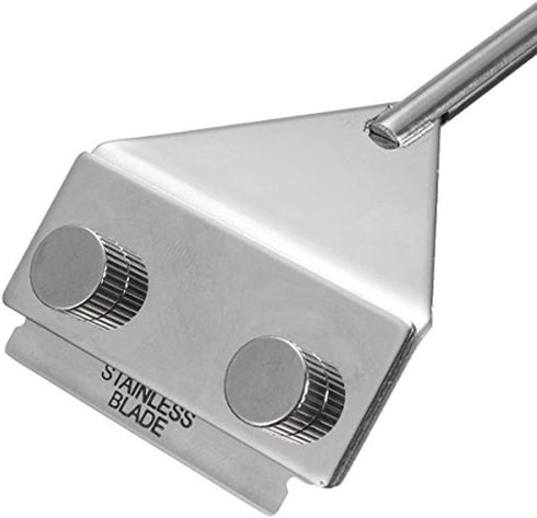 Stainless Steel Algae Scraper Cleaner with 10 Blades for Aquarium Glass Tank, Fish Plant