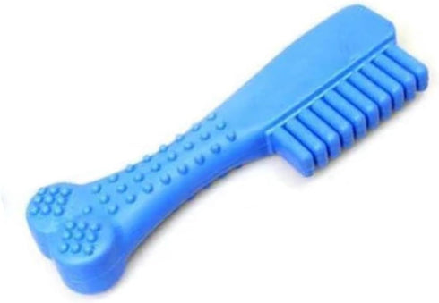 1x Pet Chew Toy, Soft-Rubber Resistant Comb Shaped Chewing Toy for Cat and Dog (14cm)