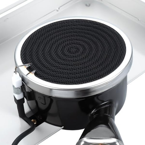 Single Butane Stove, 13000 BTU Infrared Camping Burner, Essential Outdoor Cooking Gear for Backpackers - White