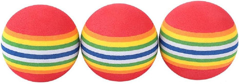 Bepets 12PCS Foam Balls for Cats, Colorful Rainbow Cat Toy Sponge Balls Soft Pet Toy