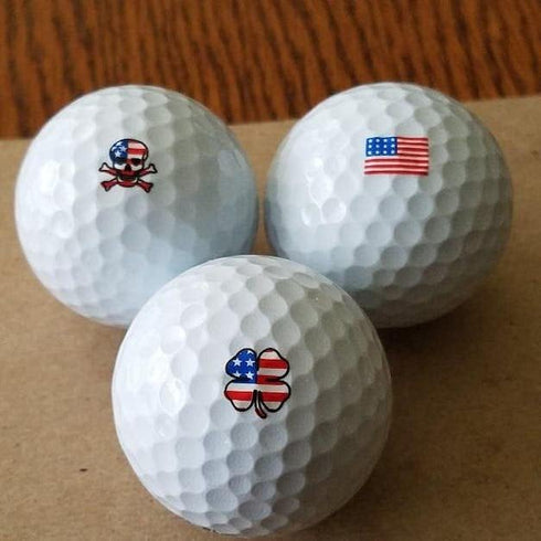 Golfdotz Golf Ball Markers, Unique Stamps and Stickers for Marking Golf Balls, Durable Decals, Golf Accessories for Men