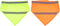 POPETPOP 2pcs Pet Triangle Towel Bibs, Orange Reflector Vest for Night Walking, Small Dog Safety