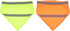 POPETPOP 2pcs Pet Triangle Towel Bibs, Orange Reflector Vest for Night Walking, Small Dog Safety