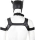 Set Adults Neoprene Puppy Hood Custom Animal Head Mask Novelty Costume Dog Hood Mask,Collar,Armband and Harness (Black)