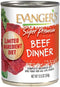 Super Premium Classics Beef Dinner for Dogs, Pack of 12