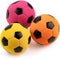 CHIWAVA 3PCS 2.7'' Squeak Latex Dog Toy, Football Chew Fetch Ball for Medium Dogs, Interactive Play