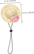 1 Set Beach Pet Clothing Mini Straw Hat Pet Flower Headband Cat Floral Headpiece Pet Flower Straw Hat Puppy Grooming Accessories Hawaiian Dog Hat Vacation Props Polyester Wreath