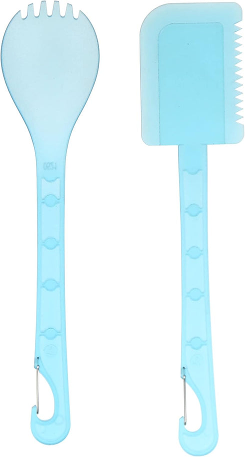 ust KLIPP Spork & Spatula Set - BPA Free, Dishwasher Safe for Cooking, Camping, Orange, One Size