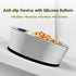 5mm Thick Stainless Steel Dog Bowls, Non-Slip with Silicone Base, 4 Cups Food Grade BPA Free, 2 Pack