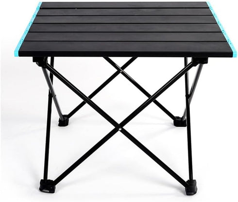 Wensdr 2 Set Folding Camping Table with Chairs Lightweight Picnic Table and Chairs for Beach Hiking Travel Fishing