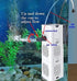 Ultra Quiet 4-in-1 Internal Aquarium Filter, 500-1800L/H Submersible Water Pump for Betta, Turtle, and Pond Fish (30W