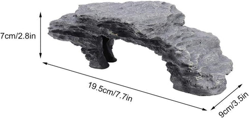 EBTOOLS Reptile Floating Island Aquarium Turtle Pier, Turtle Drying Habitat Cave Decoration